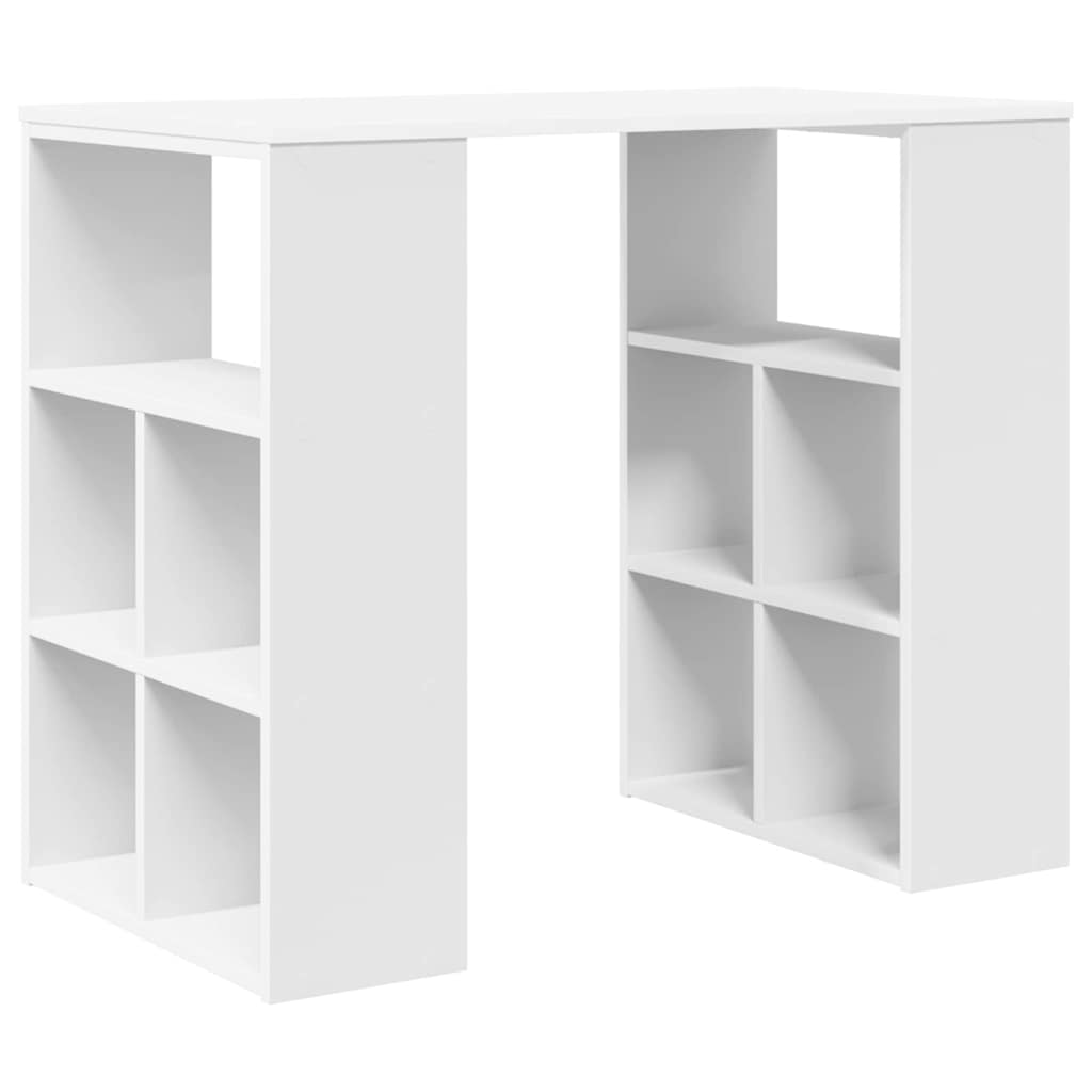8721158252265_wbg-ba_en_hd_2 vidaXL Desk with Shelf White 90 x 50 x 75 cm Engineered Wood - Image 7