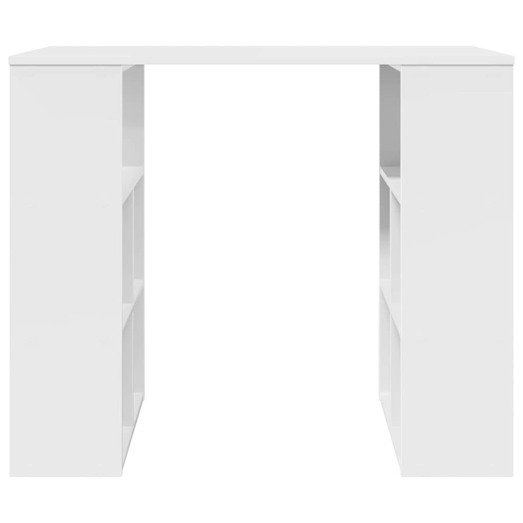 8721158252265_wbg-fr_en_hd_3 vidaXL Desk with Shelf White 90 x 50 x 75 cm Engineered Wood - Image 5