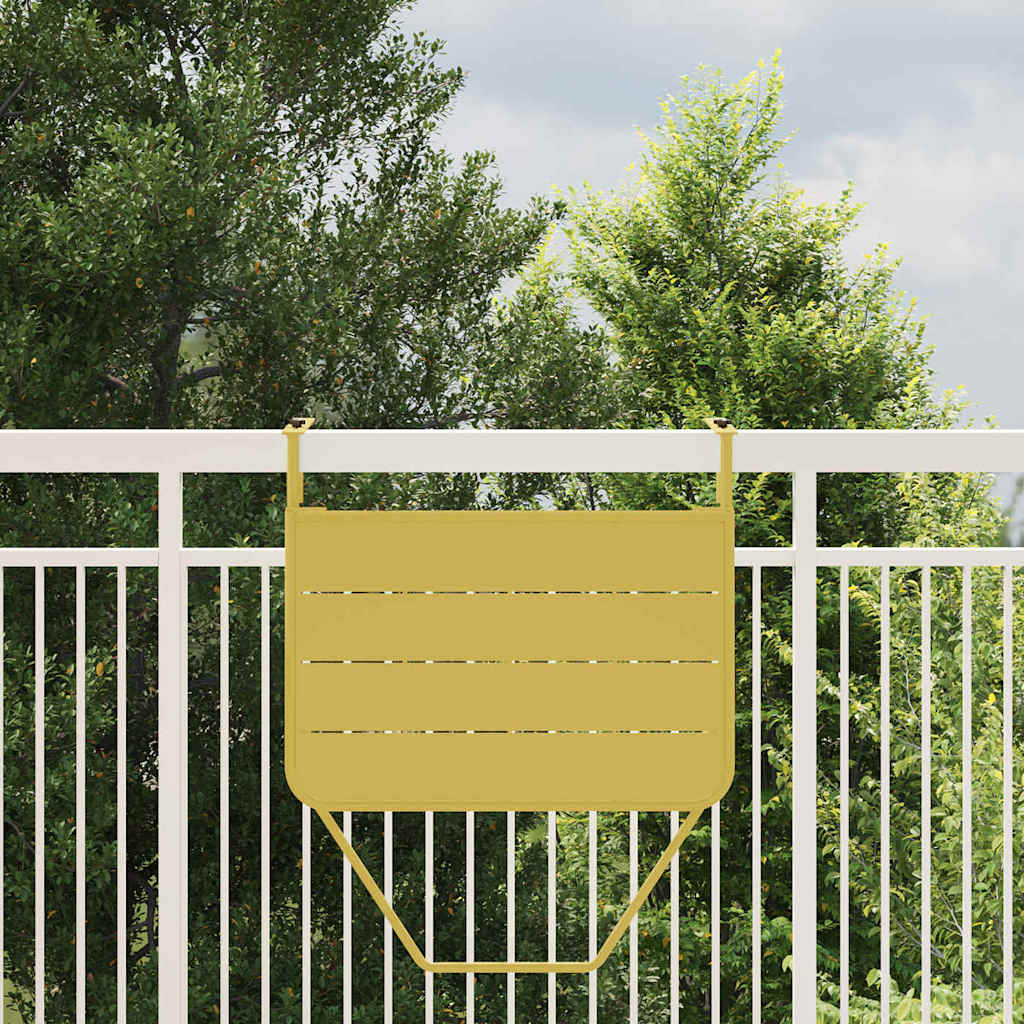 8721158278821_mo-im_en_hd_2 vidaXL Hanging Balcony Table Gold 60 x 39 x 65 cm Steel - Image 4