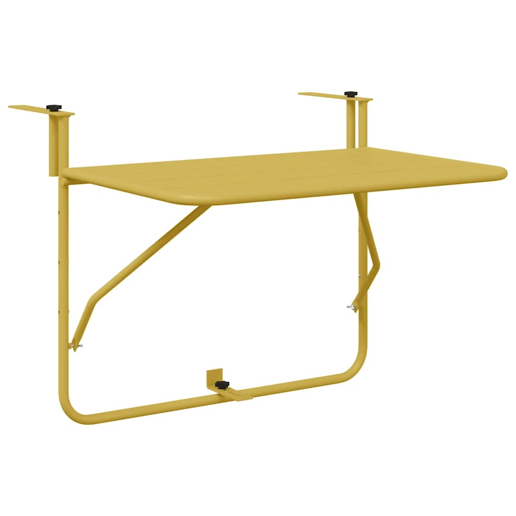 8721158278821_wbg-an-m_en_hd_1 vidaXL Hanging Balcony Table Gold 60 x 39 x 65 cm Steel - Image 2