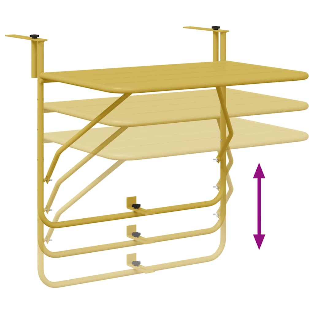 8721158278821_wbg-fu_en_hd_1 vidaXL Hanging Balcony Table Gold 60 x 39 x 65 cm Steel - Image 9