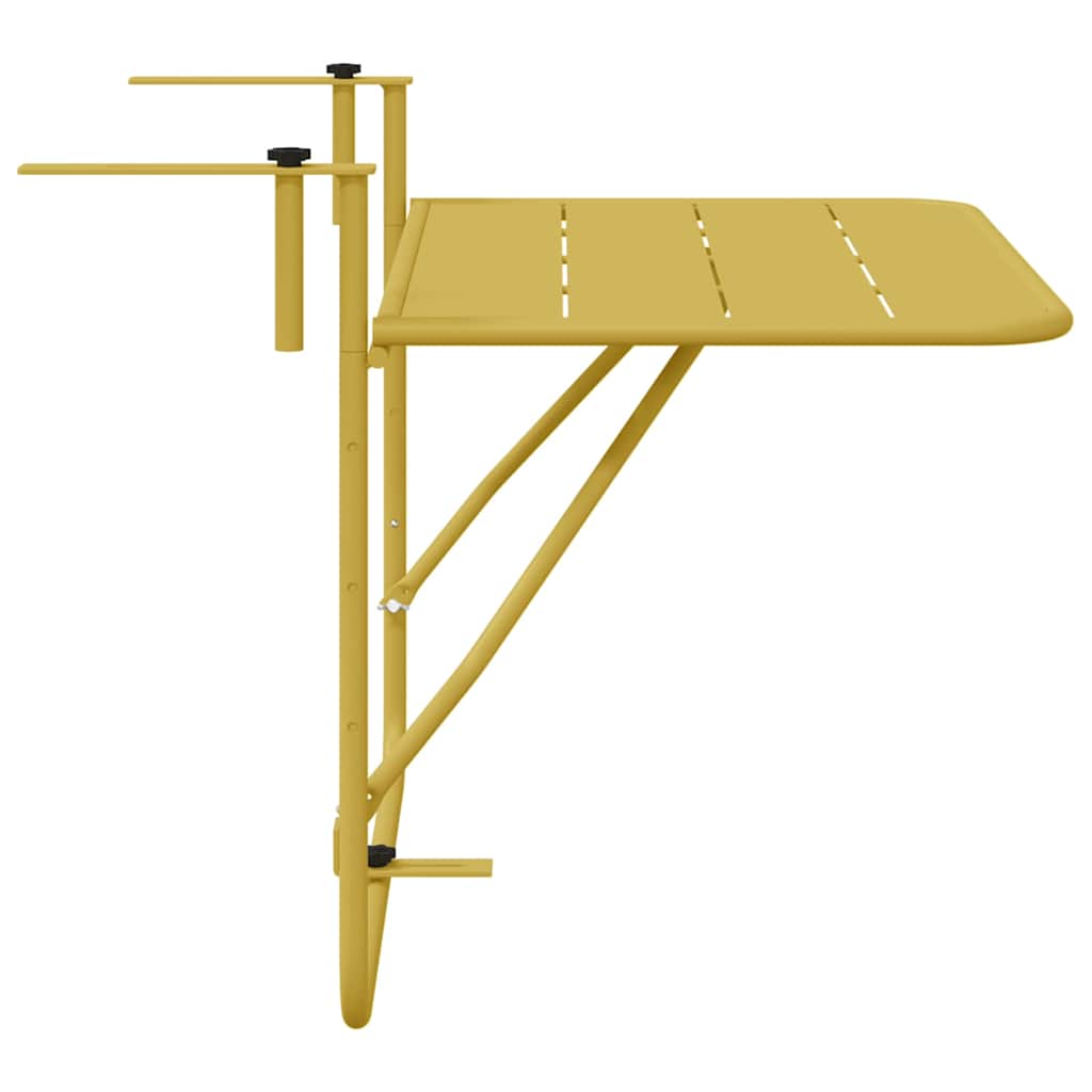 8721158278821_wbg-si_en_hd_4 vidaXL Hanging Balcony Table Gold 60 x 39 x 65 cm Steel - Image 7