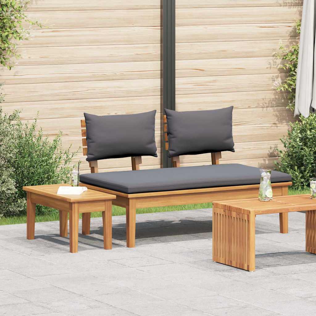 vidaXL Garden Bench 2 pcs Brown Solid Teak wood