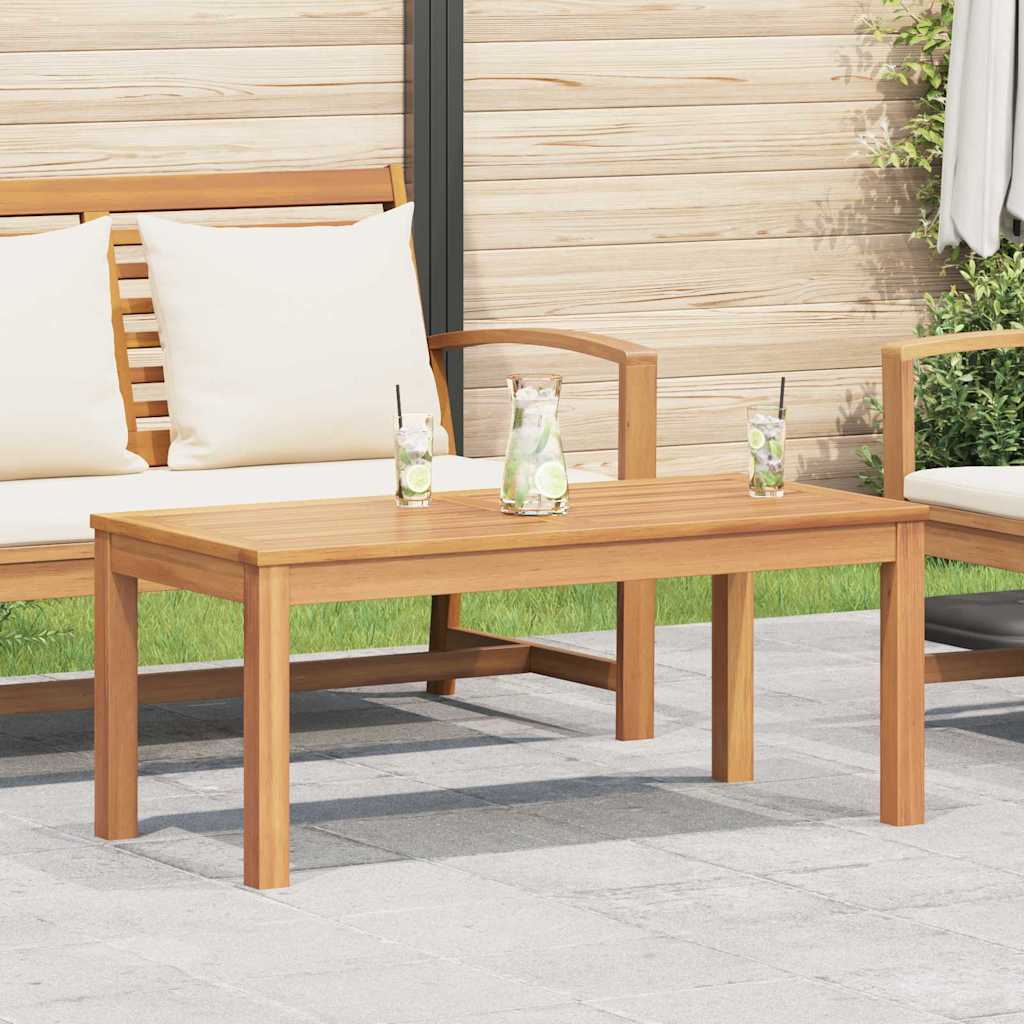 vidaXL Garden Table Natural 95 x 45 x 40 cm Solid teak wood