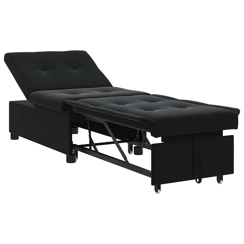 8721158290441_wbg-an-m_en_hd_1 vidaXL Sofa Bed Black 67 x 194 x 38 cm Velvet - Image 2