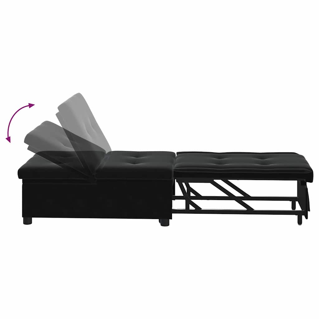 8721158290441_wbg-fu_en_hd_1 vidaXL Sofa Bed Black 67 x 194 x 38 cm Velvet - Image 9