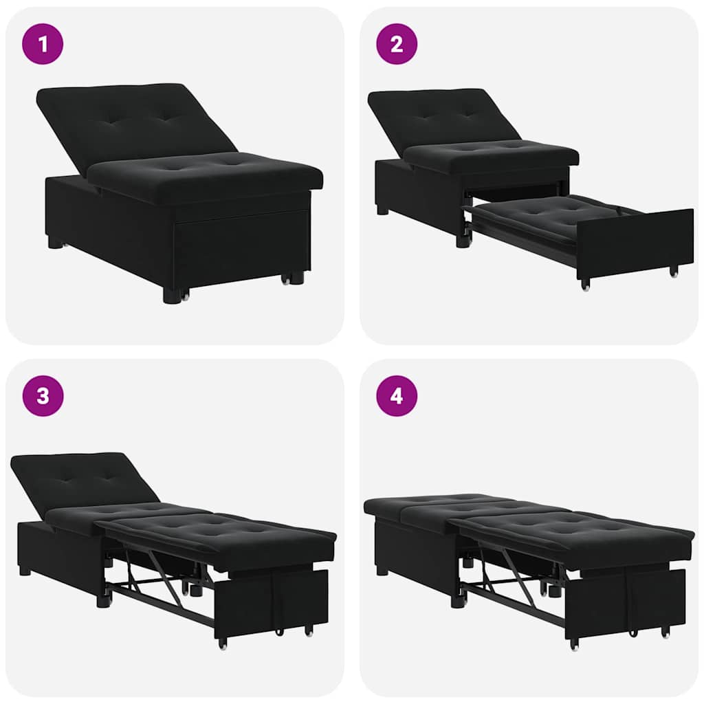 8721158290441_wbg-fu_en_hd_2 vidaXL Sofa Bed Black 67 x 194 x 38 cm Velvet - Image 10