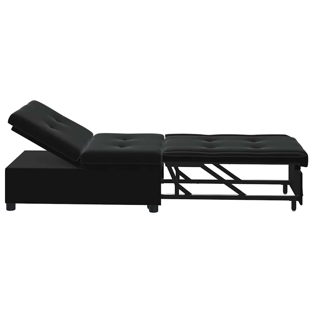8721158290441_wbg-si_en_hd_5 vidaXL Sofa Bed Black 67 x 194 x 38 cm Velvet - Image 6