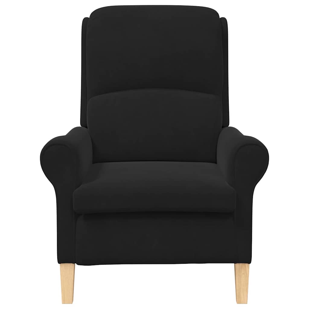 8721158291080_wbg-fr_en_hd_3 vidaXL Armchair Black 76 x 94 x 102 cm Velvet - Image 4