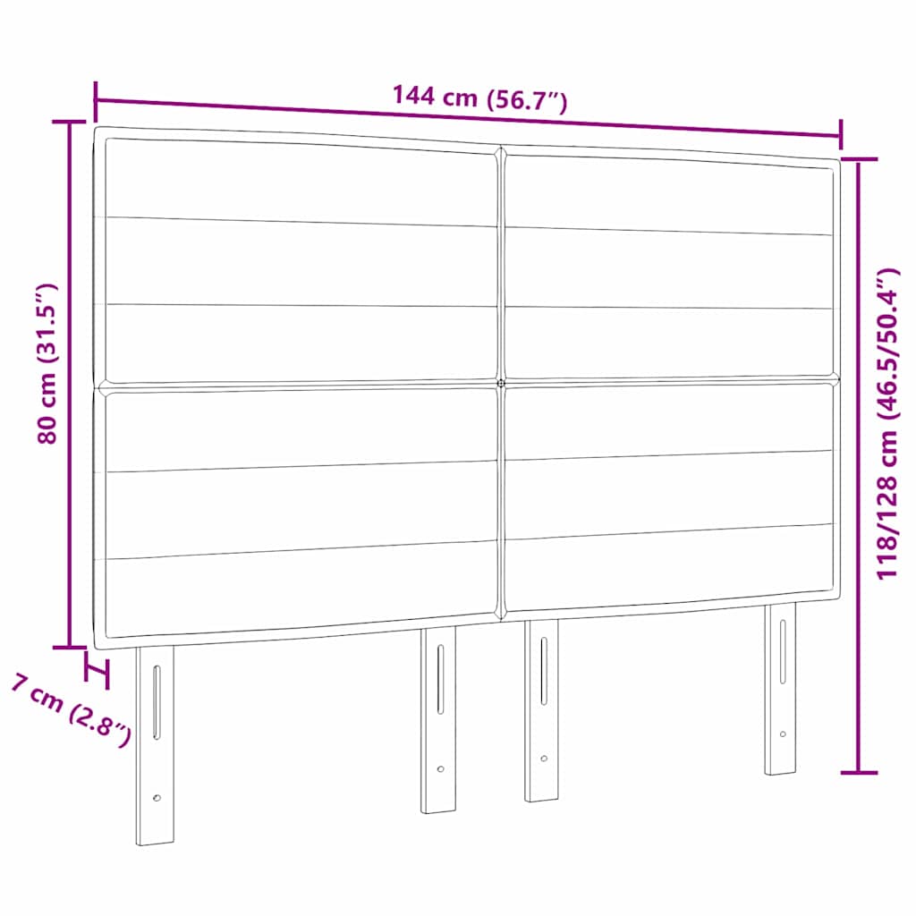 8721158295224_wbg-siz_en_hd_1 vidaXL Headboard Height Adjustable Manual Dark grey 140 cm Fabric - Image 9