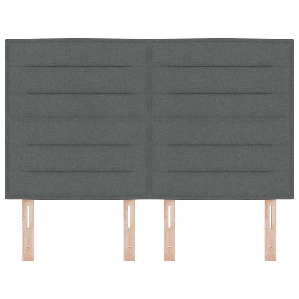 8721158295293_wbg-fr_en_hd_3 vidaXL Headboard Height Adjustable Manual Dark grey 160 cm Fabric - Image 4