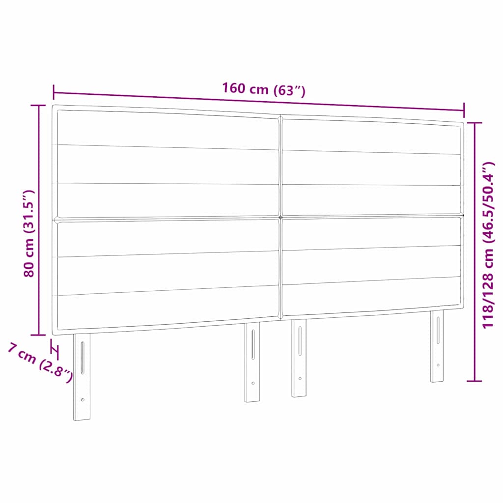 8721158295293_wbg-siz_en_hd_1 vidaXL Headboard Height Adjustable Manual Dark grey 160 cm Fabric - Image 9