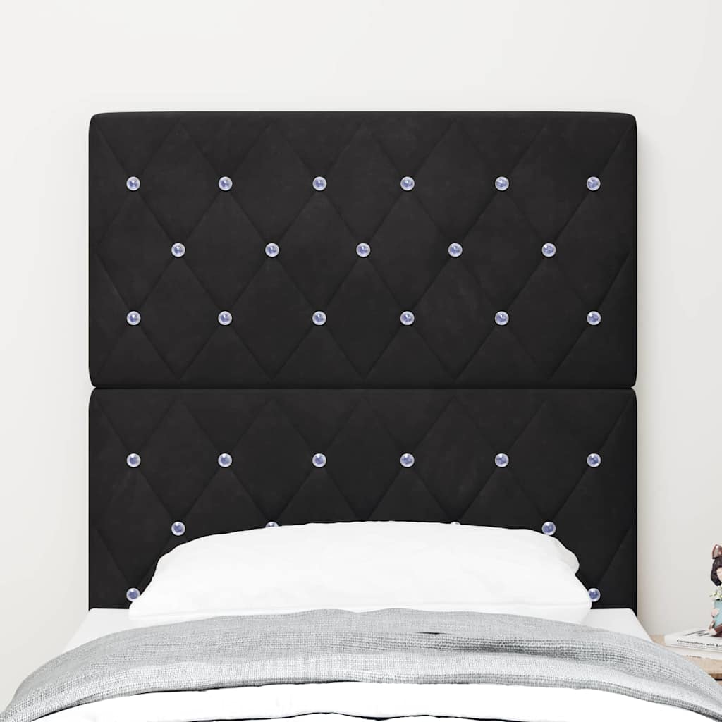 8721158295798_mo-im_en_hd_2 vidaXL Velvet Headboard Argyle with Headboard Black 80 cm Velvet - Image 3