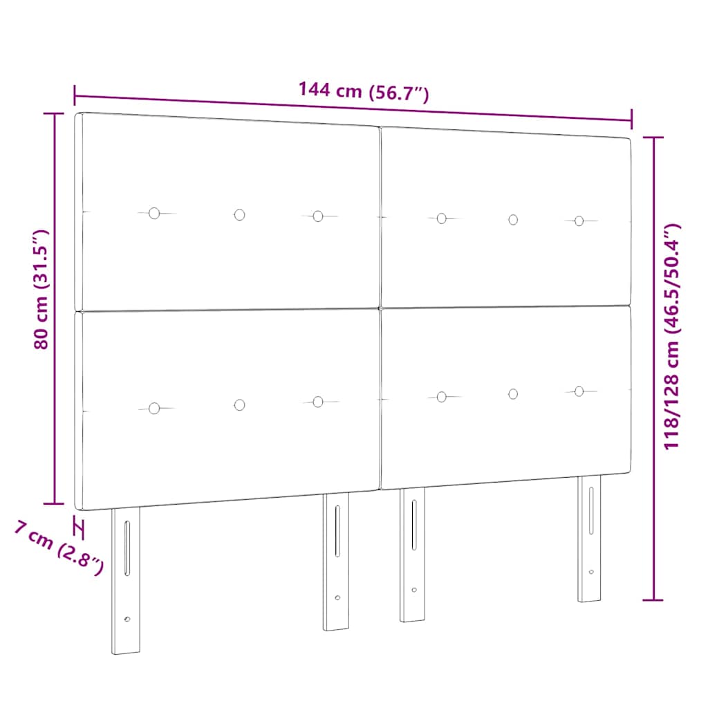 8721158296597_wbg-siz_en_hd_1 vidaXL Headboard Height Adjustable Manual Dark grey 140 cm Fabric - Image 9