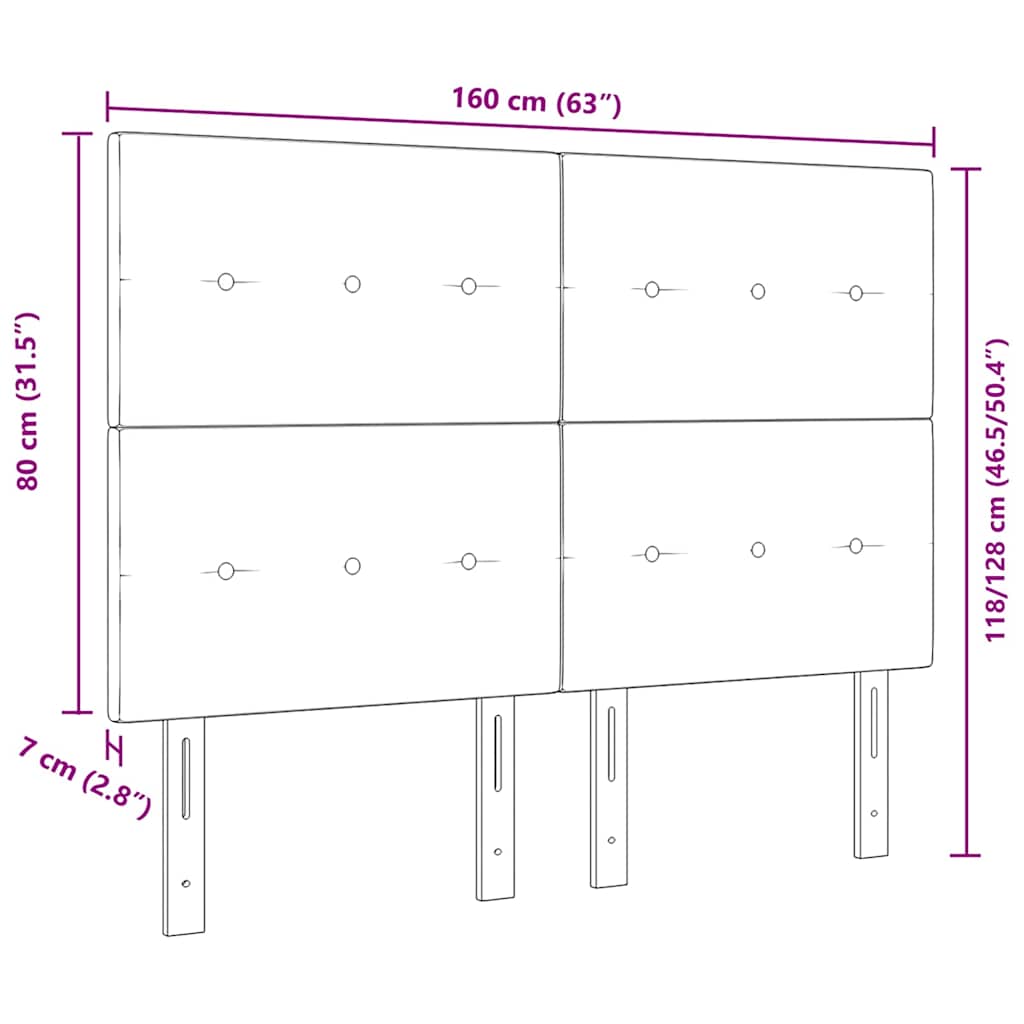 8721158296726_wbg-siz_en_hd_1 vidaXL Headboard Height Adjustable Manual Dark grey 160 cm Fabric - Image 9