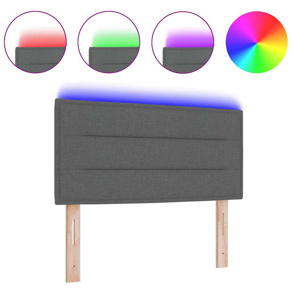 8721158298164_wbg-wa_en_hd_1 vidaXL LED Headboard with LED Strip Lights Dark grey 100 cm Fabric - Image 3