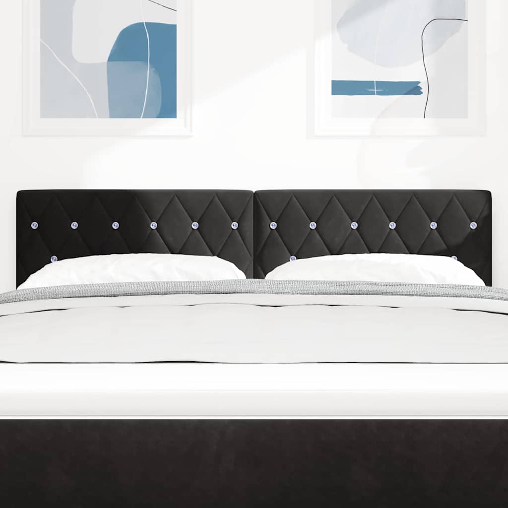 8721158299048_mo-im_en_hd_2 vidaXL LED Headboard with LED Strip Lights Argyle Black 80 cm Velvet - Image 4