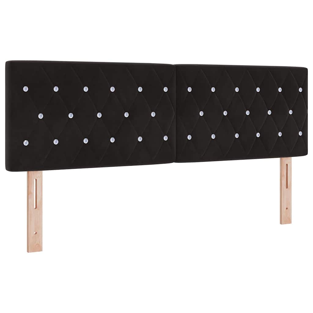 8721158299048_wbg-an-m_en_hd_1 vidaXL LED Headboard with LED Strip Lights Argyle Black 80 cm Velvet - Image 2