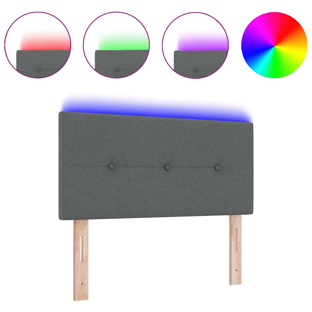 8721158299475_wbg-wa_en_hd_1 vidaXL LED Headboard with LED Strip Lights Dark Grey 100 cm Fabric - Image 3