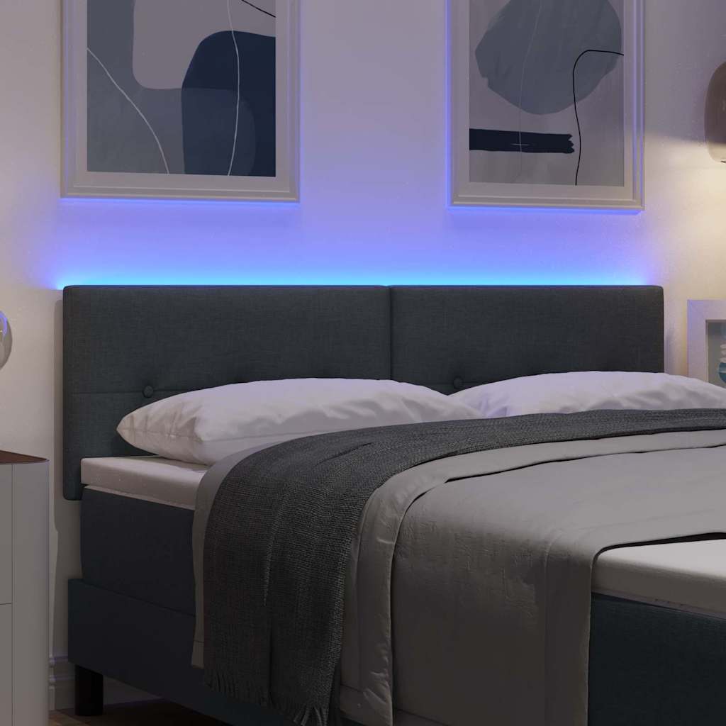 8721158299734_mo-im-da_en_hd_1 vidaXL LED Headboard with LED Strip Lights Dark Grey 160 cm Fabric - Image 5