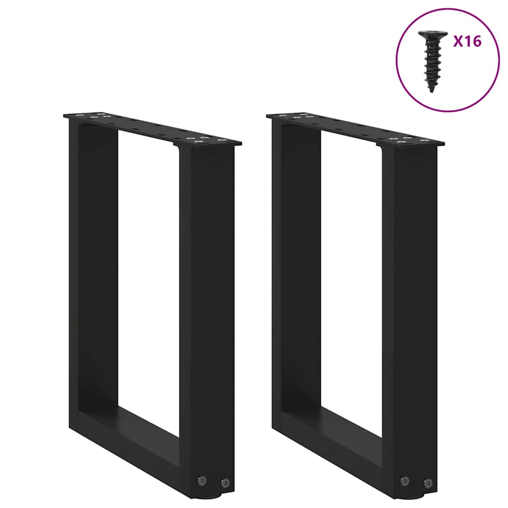 8721158310873_g_en_hd_2 vidaXL Coffee Table Legs U-Shaped 2 pcs Black 28x(42-43) cm Steel - Image 3