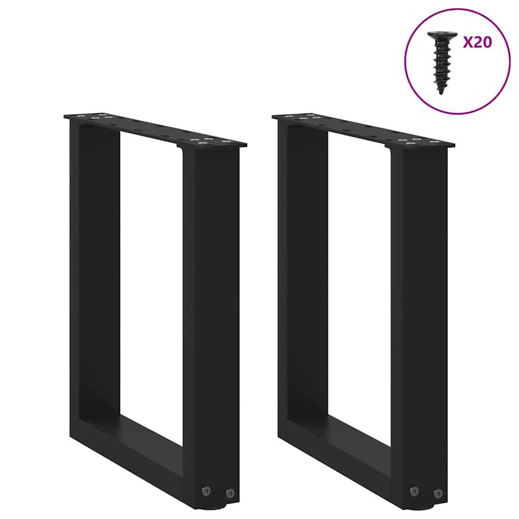 8721158310910_g_en_hd_2 vidaXL Coffee Table Legs U-Shaped 2 pcs Black 38x(42-43) cm Steel - Image 3