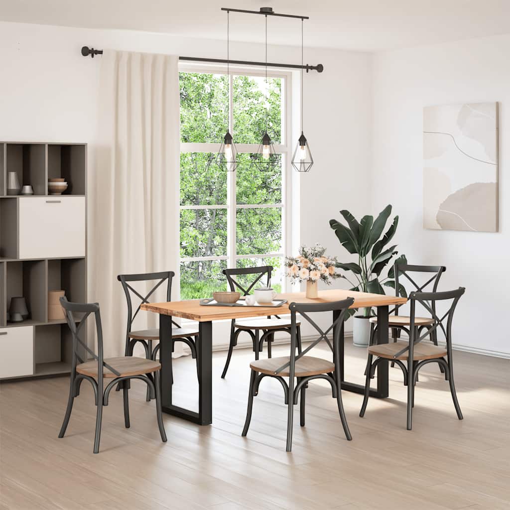 8721158311238_g_en_hd_1 vidaXL Dining Table Legs U-Shaped 2 pcs Black 70x(72-73) cm Steel - Image 2