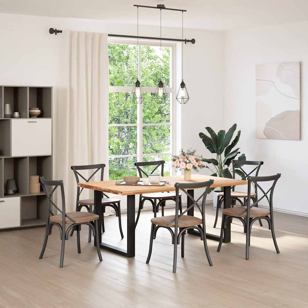 8721158311276_g_en_hd_1 vidaXL Dining Table Legs U-Shaped 2 pcs Black 80x(72-73) cm Steel - Image 2