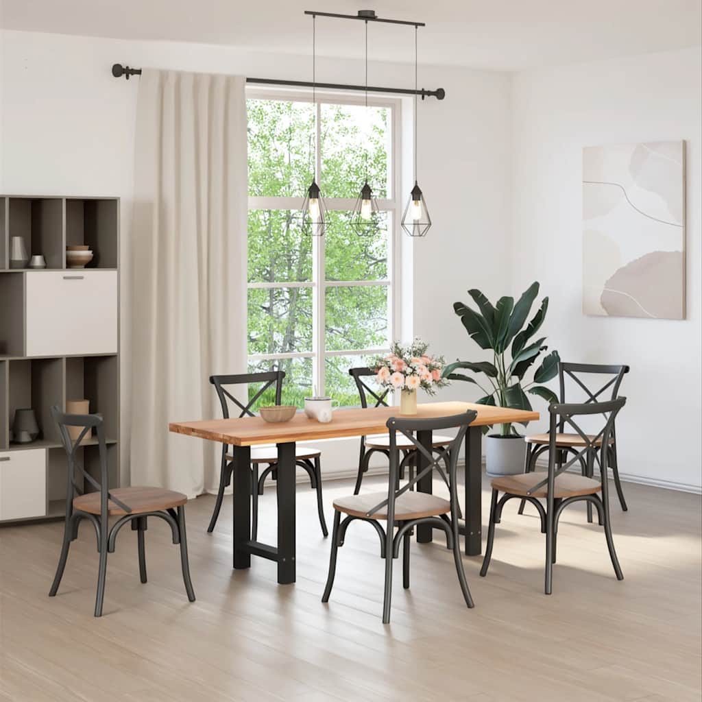 8721158312433_g_en_hd_1 vidaXL Dining Table Legs Black 2 pcs 60x(72-73) cm Steel - Image 2