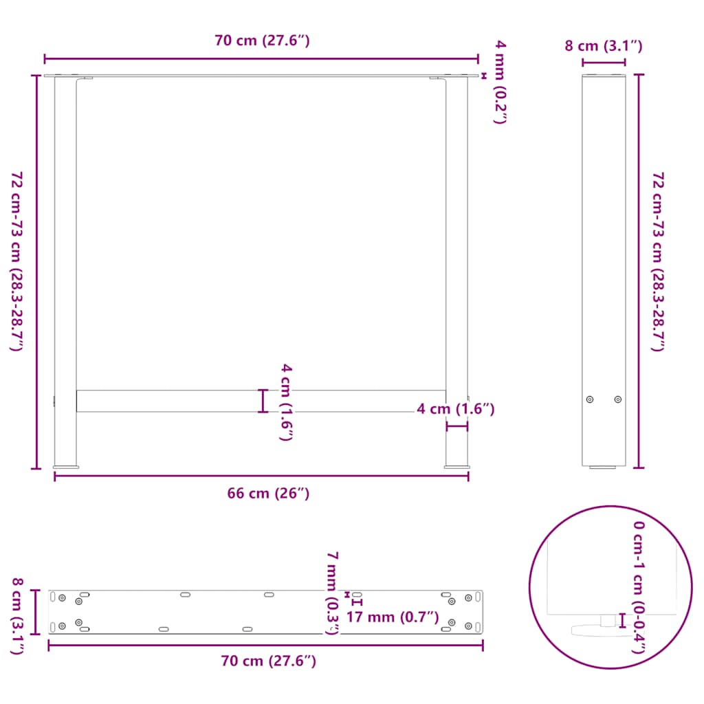 8721158312471_g_en_hd_8 vidaXL Dining Table Legs Black 2 pcs 70x(72-73) cm Steel - Image 10