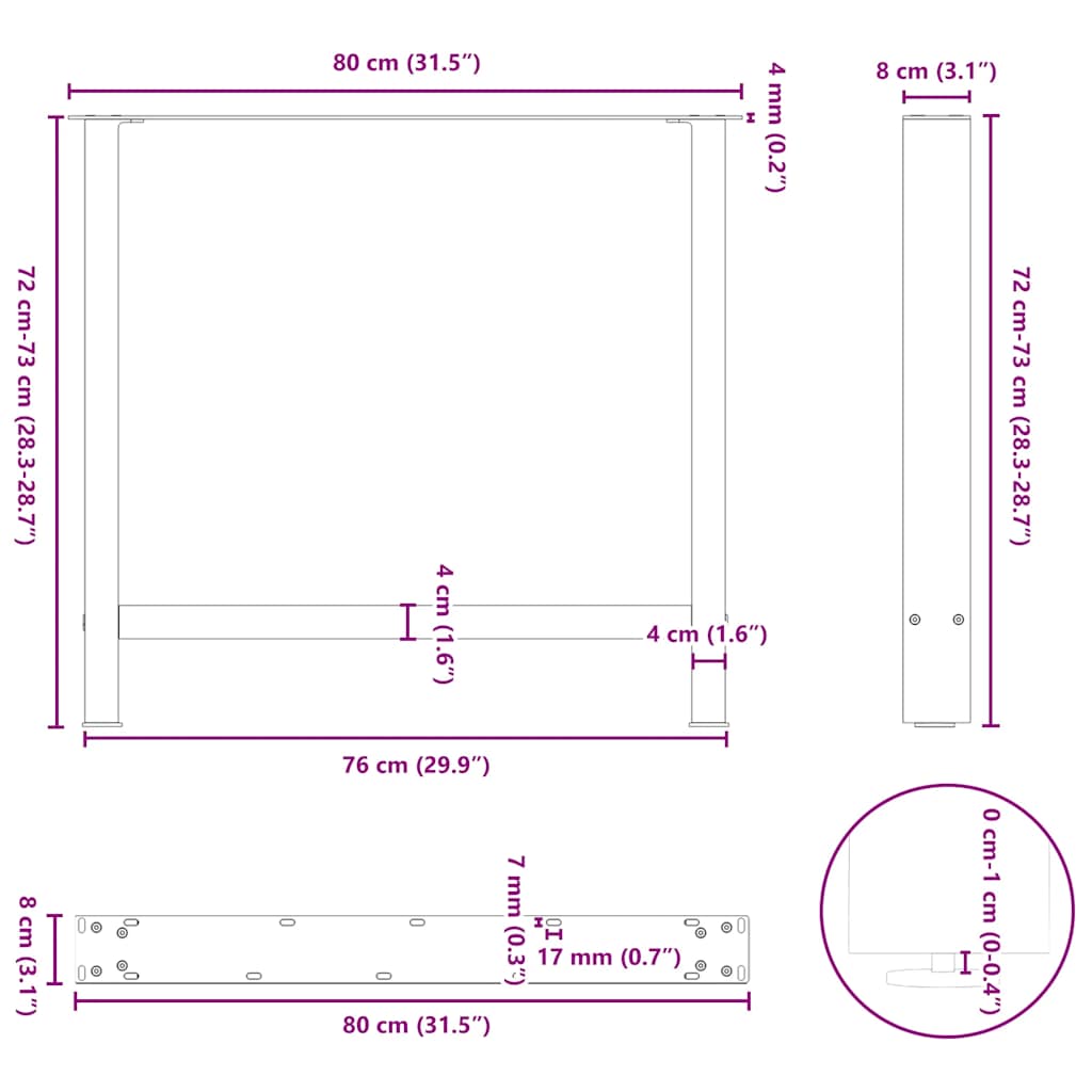 8721158312518_g_en_hd_9 vidaXL Dining Table Legs Black 2 pcs 80x(72-73) cm Steel - Image 10