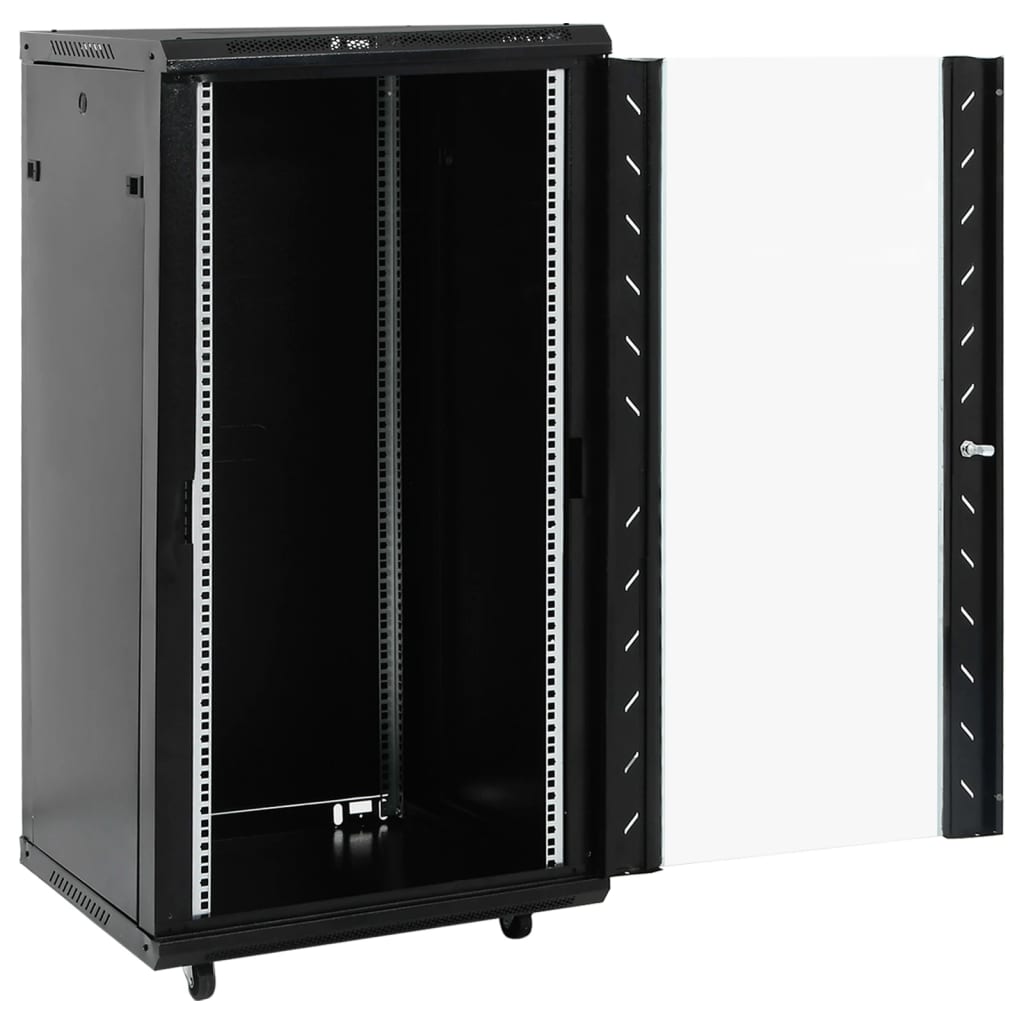 8721158313904_g_en_hd_1 vidaXL 22U Network Cabinet 19" IP20 Black 60x60x120 cm - Image 2