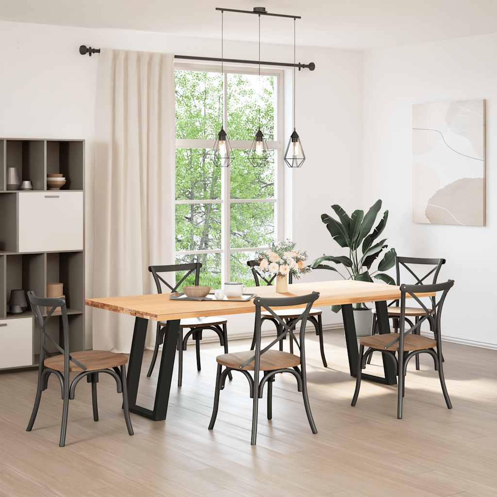 8721158314482_g_en_hd_2 vidaXL Dining Table Legs U-Shaped 2 pcs Black 60x(72-73) cm Steel - Image 3