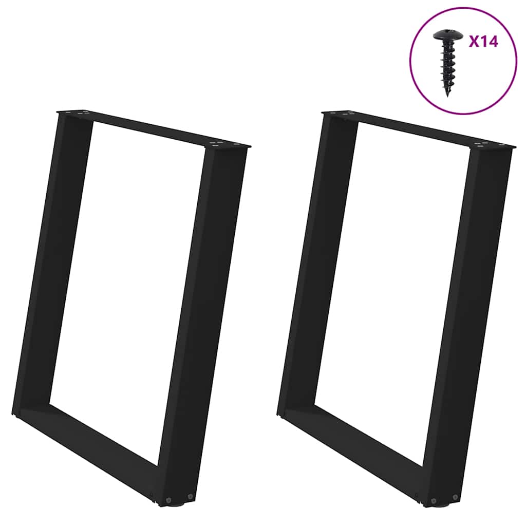 8721158314567_g_en_hd_2 vidaXL Dining Table Legs U-Shaped 2 pcs Black 80x(72-73) cm Steel - Image 4