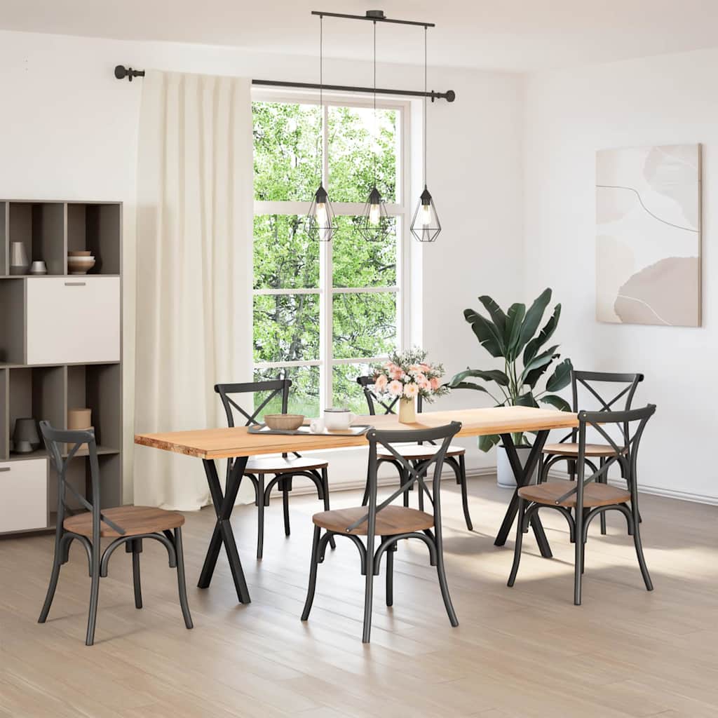 8721158315724_g_en_hd_1 vidaXL Dining Table Legs X-Shaped 2 pcs Black 57x(72-73) cm Steel - Image 2