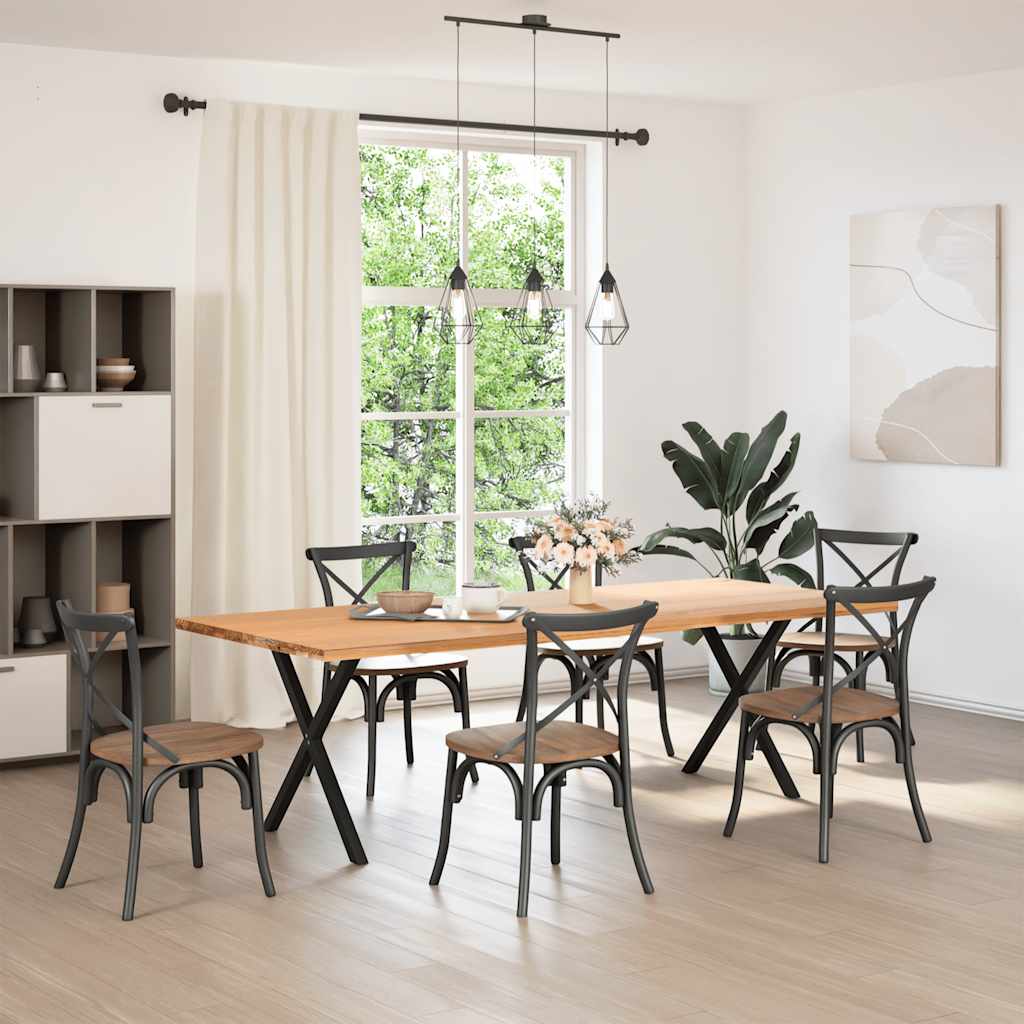 8721158315762_g_en_hd_1 vidaXL Dining Table Legs X-Shaped 2 pcs Black 70x(72-73) cm Steel - Image 2
