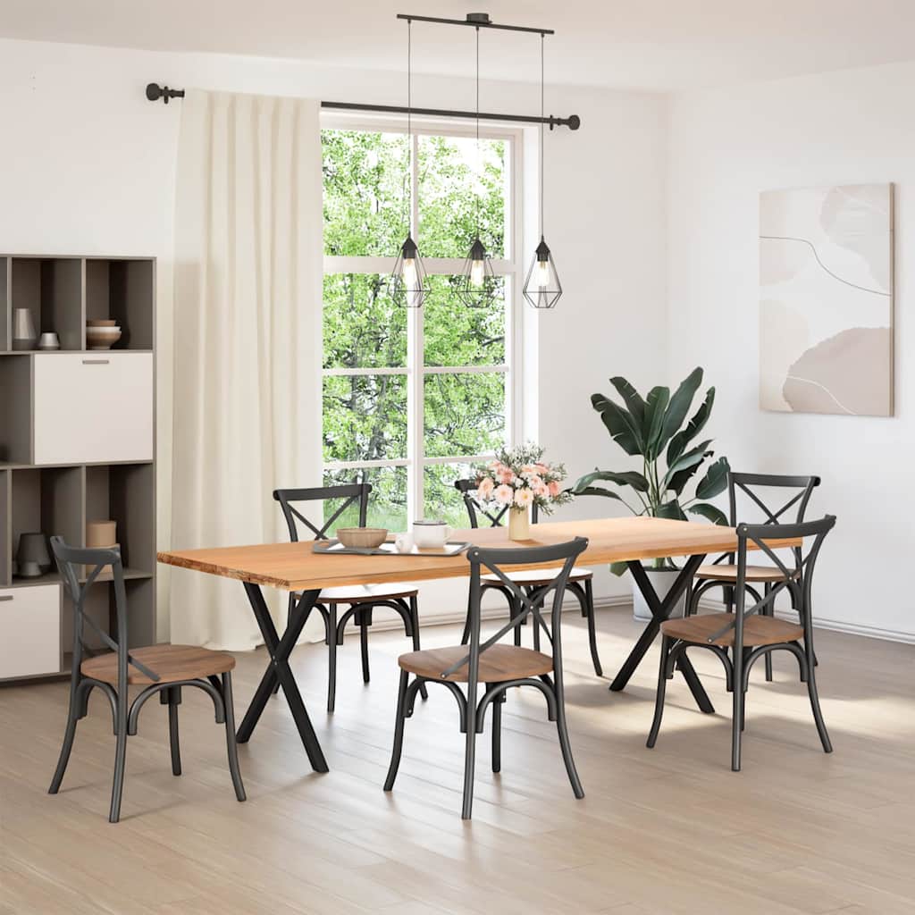 8721158315809_g_en_hd_1 vidaXL Dining Table Legs X-Shaped 2 pcs Black 80x(72-73) cm Steel - Image 2