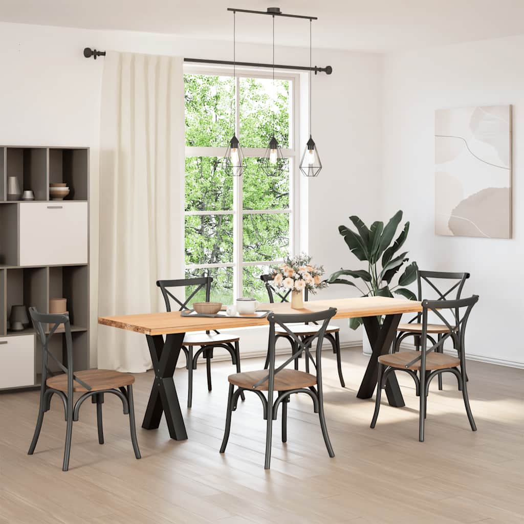 8721158316325_g_en_hd_1 vidaXL Dining Table Legs X-Shaped 2 pcs Black 60x(72-73) cm Steel - Image 2
