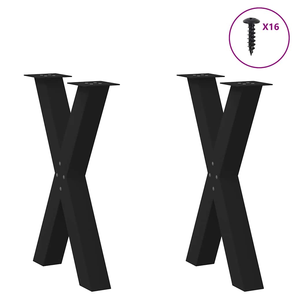 8721158316325_g_en_hd_2 vidaXL Dining Table Legs X-Shaped 2 pcs Black 60x(72-73) cm Steel - Image 3