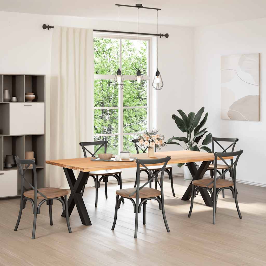 8721158316363_g_en_hd_1 vidaXL Dining Table Legs X-Shaped 2 pcs Black 70x(72-73) cm Steel - Image 2