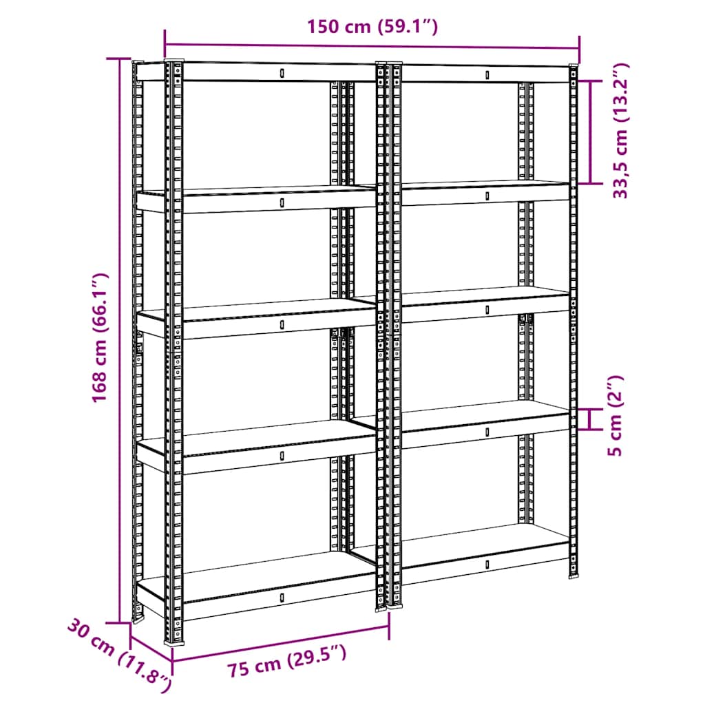 8721158337337_g_en_hd_10 vidaXL 5-Layer Storage Shelves 2 pcs Silver Steel&Engineered Wood - Image 13
