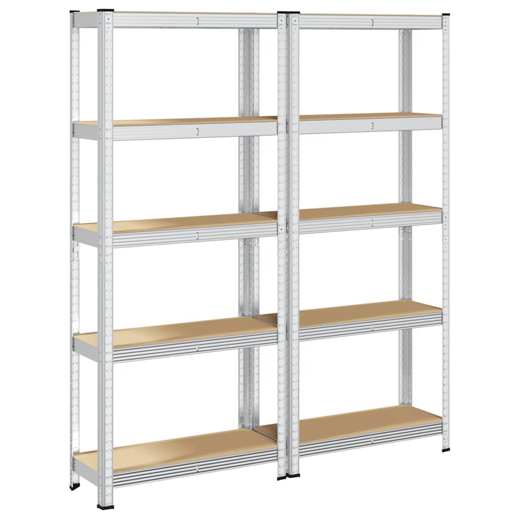 8721158337337_g_en_hd_4 vidaXL 5-Layer Storage Shelves 2 pcs Silver Steel&Engineered Wood - Image 7