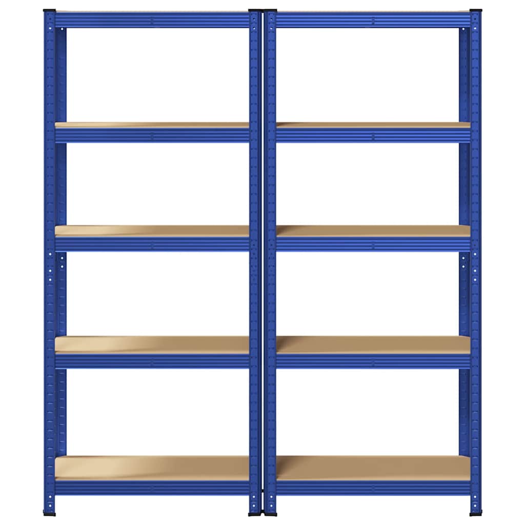 8721158337351_g_en_hd_2 vidaXL 5-Layer Storage Shelves 2 pcs Blue Steel&Engineered Wood - Image 5