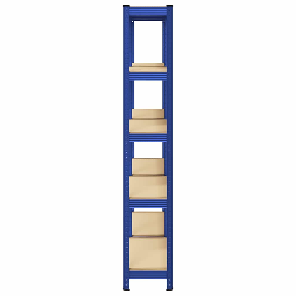 8721158337351_g_en_hd_3 vidaXL 5-Layer Storage Shelves 2 pcs Blue Steel&Engineered Wood - Image 6