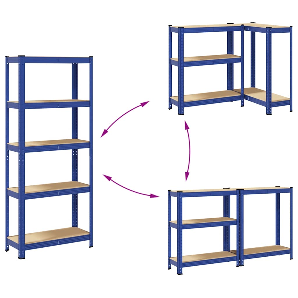 8721158337351_g_en_hd_5 vidaXL 5-Layer Storage Shelves 2 pcs Blue Steel&Engineered Wood - Image 8