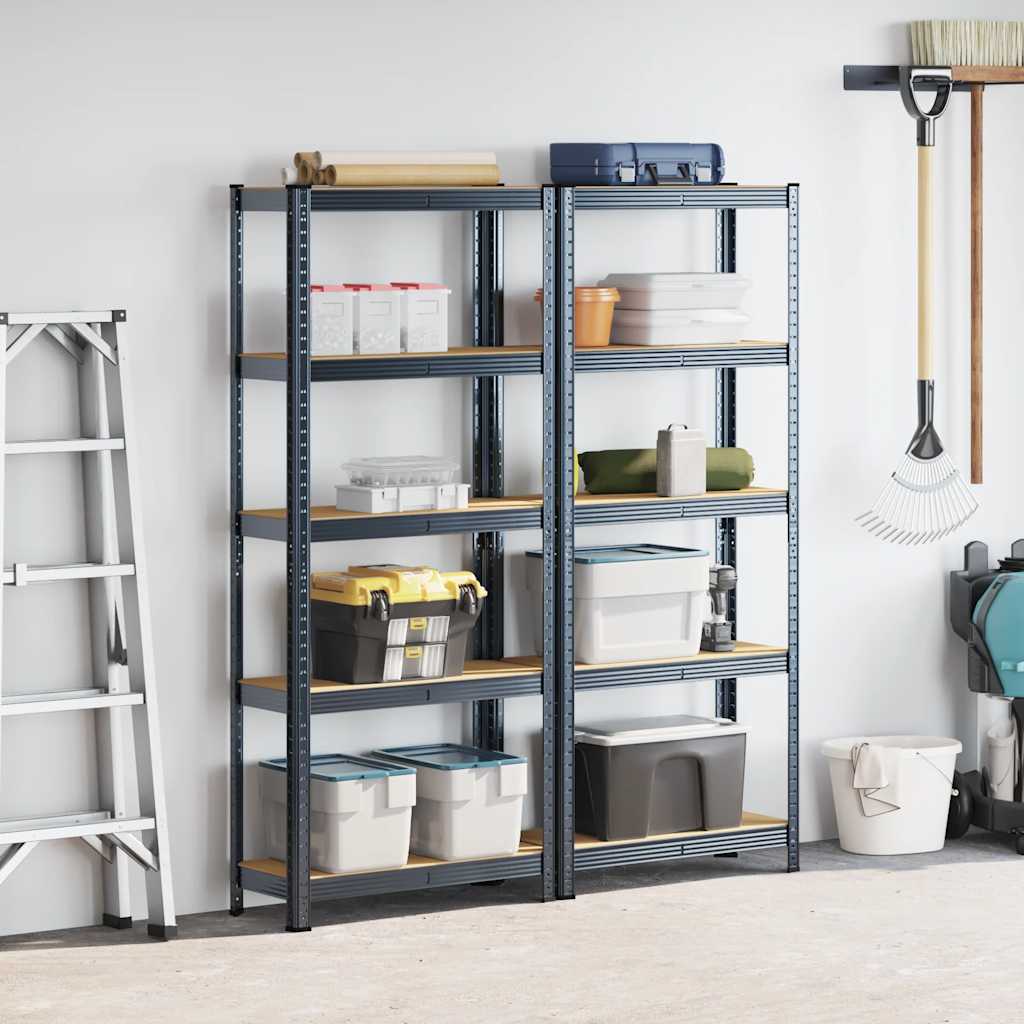 8721158337375_g_en_hd_1 vidaXL 5-Layer Storage Shelves 2 pcs Anthracite Steel&Engineered Wood - Image 4