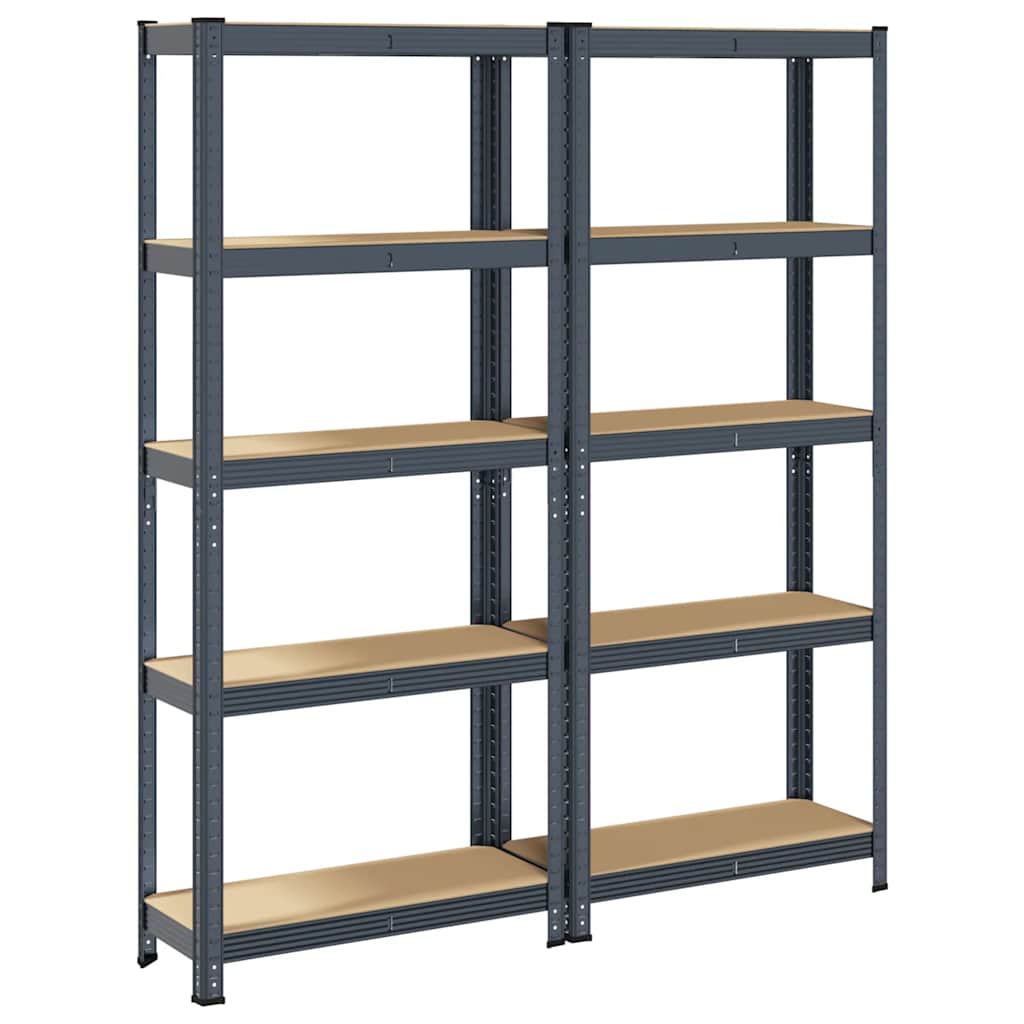 8721158337375_g_en_hd_4 vidaXL 5-Layer Storage Shelves 2 pcs Anthracite Steel&Engineered Wood - Image 7