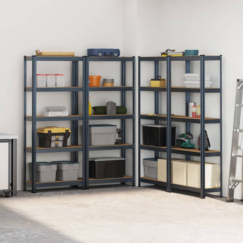 8721158337382_g_en_hd_1 vidaXL 5-Layer Storage Shelves 4 pcs Anthracite Steel&Engineered Wood - Image 4