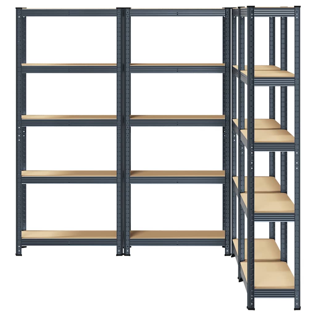 8721158337382_g_en_hd_2 vidaXL 5-Layer Storage Shelves 4 pcs Anthracite Steel&Engineered Wood - Image 5