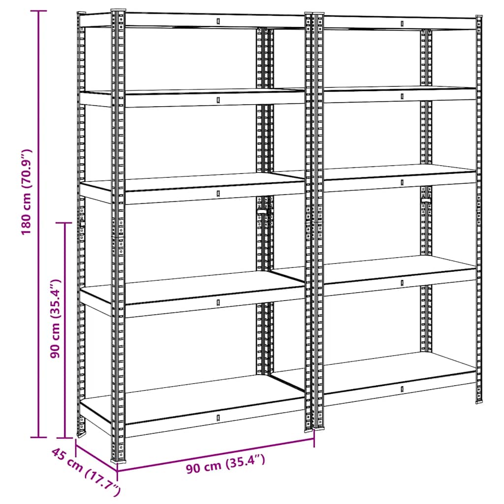 8721158337481_g_en_hd_10 vidaXL 5-Layer Heavy-duty Shelves 2 pcs Anthracite Steel&Engineered Wood - Image 13